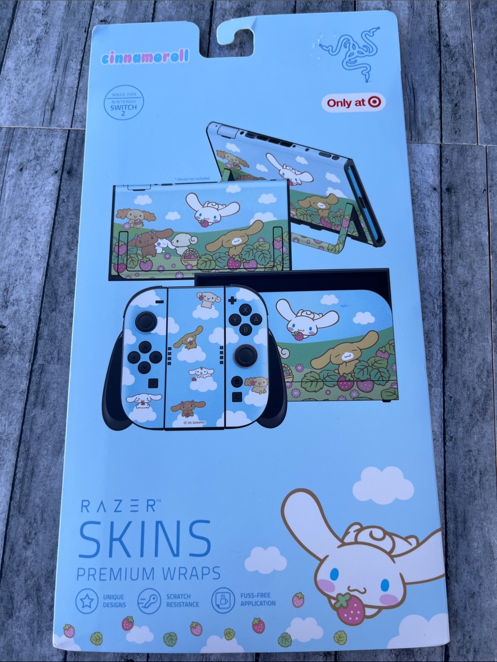 Razer Cinnamoroll Playful Sky Blue Nintendo Switch Skin